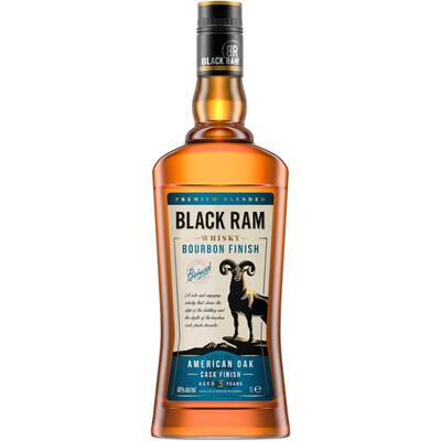 Black Ram Premium Blended Whisky 3YO Bourbon Finish