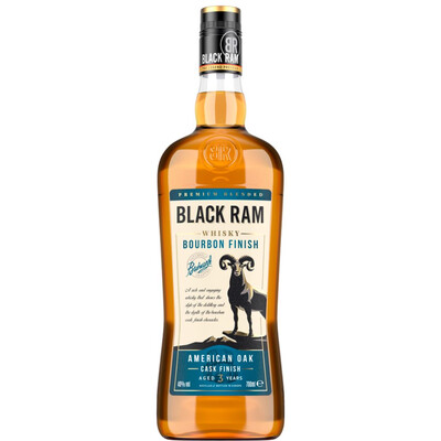Black Ram Premium Blended Whisky 3YO Bourbon Finish