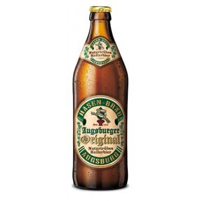 Нефилтрирана бира Аугсбургер Ориджинъл Хазе-Брау 0,50л. Бавария ~ Германия ~еднократна употреба* 5,4% алк.с-е
