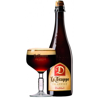 тъмна бира Дубел Ла Трап 0,75 л. еднократна употреба, Белгия
