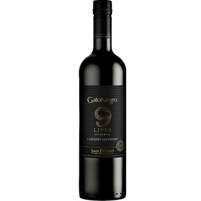 Червено вино Каберне Совиньон Гато Негро Найн Лайфс Ризърв 2018г. 0,75л. Сан Педро