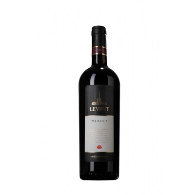 Червено вино Мерло Левент 2021г. 0,75л. В.К. Русе ~ България