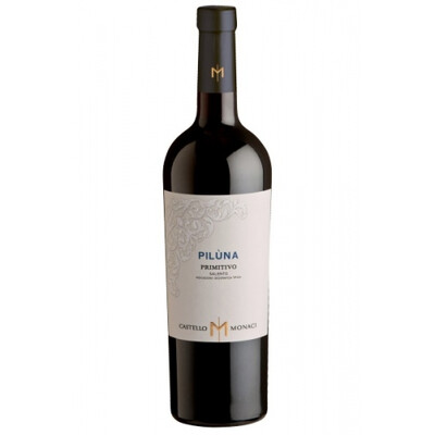 Червено вино Примитиво Саленто Пилуна 2022г. 0,75л. Кастело Моначи ~ Италия