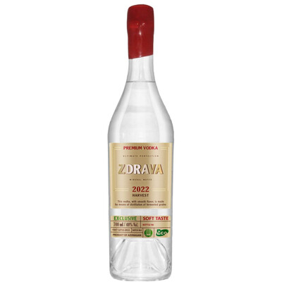 Zdrava Vintage Eco Vodka Batch 1 Harvest 2022
