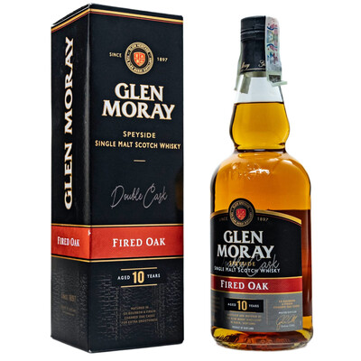 Single Malt Scotch Whiskey Glen Moray 10 YO Fired Oak