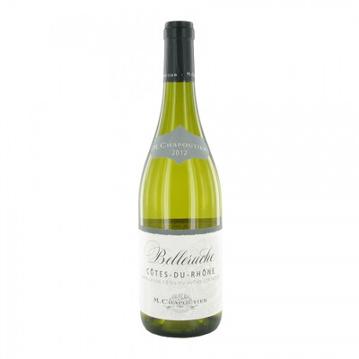 бяло вино Белрюш Кот Дьо Рон 2012 г. 0,375 л. М.Шапути, Франция