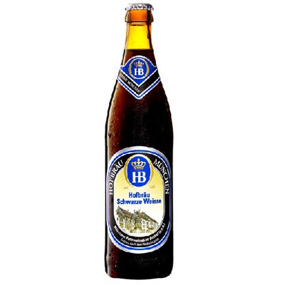 Тъмна пшенична бира Хофбрау Шварц Вайс 0,50л. Хофбрау Мюнхен, Германия, еднократна употреба