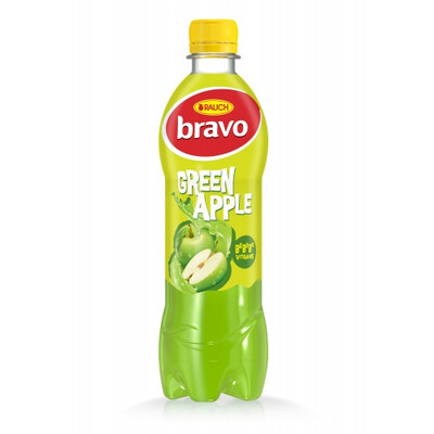 Плодова Напитка Браво Зелена Ябълка 12%  0,50л.-РЕТ