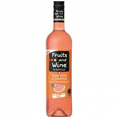 Ароматизирана напитка на винена основа Розе и сок Грейпфрут Фрутс енд Уайн 0,75л. Монсегал