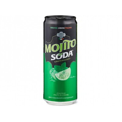 безалкохолна газирана напитка Мохито Сода Кродо 0,330л. Кен , Италия