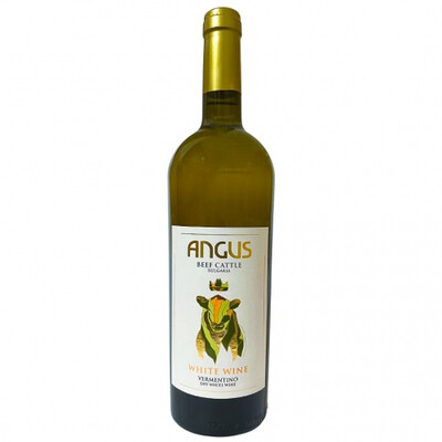 Бяло вино Верментино Ангъс Бийф Катл 2022г. 0,75л. България
