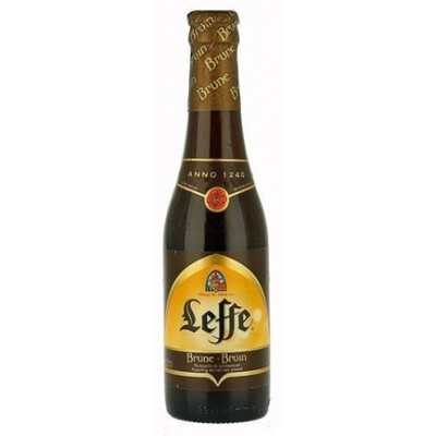 Тъмна бира Лефе Браун 0,33 л. бутилка за еднократна употреба, Белгия