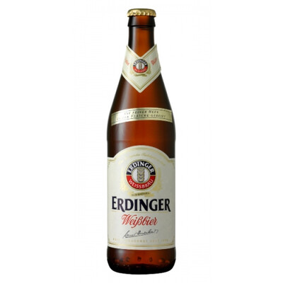 Бяла бира Ердингер Хефе Вайс 0,50л.Германия еднократна употреба* 5,3% алк.с-е