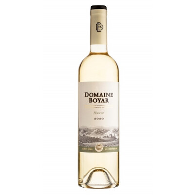 Бяло вино Мускат Отонел Тракийска низина 2021г. 0,75л. Домейн Бойар Сливен