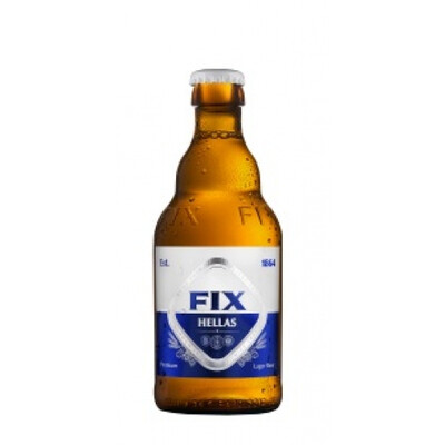 Премиум лагер бира Фикс Елас 0,330л. Гърция *5% алк. с-е ~еднократна употреба
