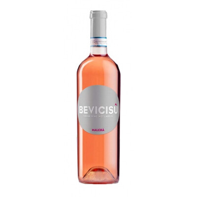 Rosé wine Bevicisu Piemonte DOC 2022. 0.75 l. Malgra