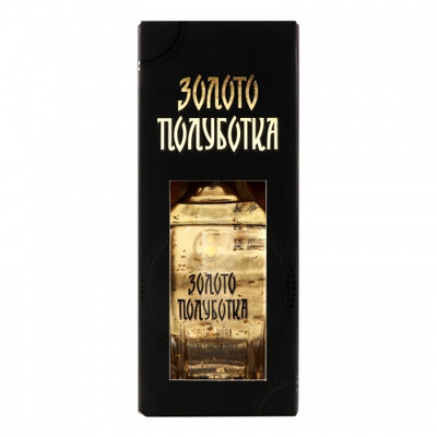 Vodka Zoloto Polubotka Gold Elite 0.700