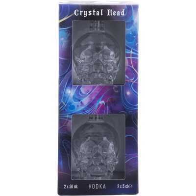 Gift Box whith  2 x Crystal Head Vodka 0,050