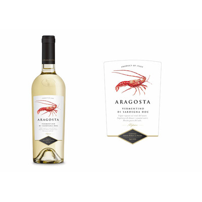 Бяло вино Верментино ди Сардиния Арагоста ДОК 2022г. 0,375л. Санта Мария Ла Палма