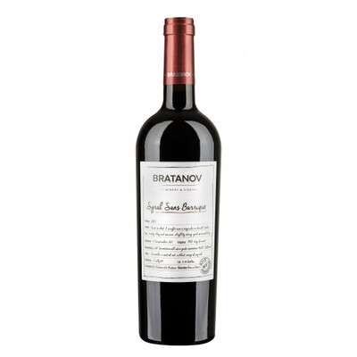 Червено вино Сира Сан Барик 2019г. 0,75л. Винарна Братанови
