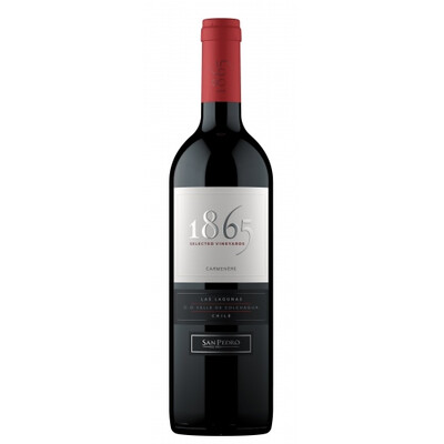 Червено вино Карменер Резерва 1865 2020г. 0,75л. Сан Педро