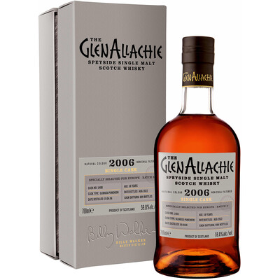 The GlenAllachie Single Cask Oloroso Sherry 1408-2006 16 Years Old Single Cask for Europe - Batch 5