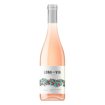 Вино Розе от Мерло Роки Сойл Винярд 2020г. 0,75л. Лона ест Виа Винярдс & Уайн