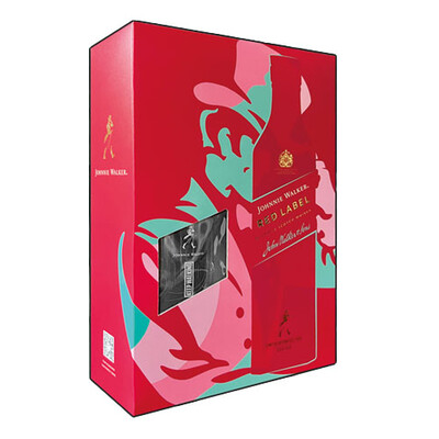 Johnnie Walker Red Label Gift Set with Glass