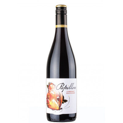 Червено вино Каберне Совиньон Папийон 2021г. 0,75л. Логодаж