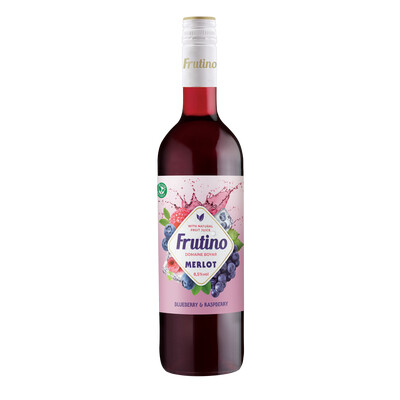 Ароматизирана напитка на винена основа Мерло с плодов сок Боровинка и Малина Фрутино 0,75л. Домейн Бойар ~ България
