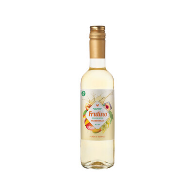 Ароматизирана напитка на винена основа Шардоне с плодов сок Праскова и Манго Фрутино 0,375л. Домейн Бойар