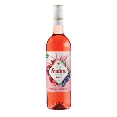 Ароматизирана напитка на винена основа Розе с плодов сок Вишна и Нар Фрутино 0,75л. Домейн Бойар