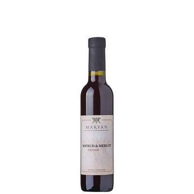 Червено вино Мавруд и Мерло Барел Ферментид 2022г. 0,375л. Изба Марян