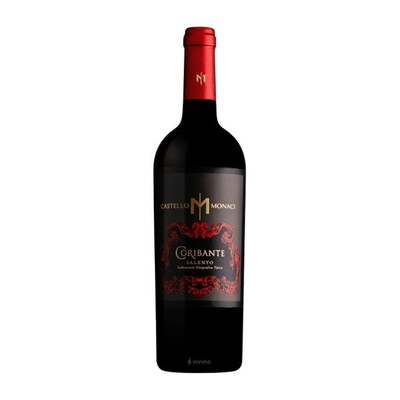 Червено вино Корибанте Саленто ИГТ 2022г. 0,75л. Кастело Моначи Италия
