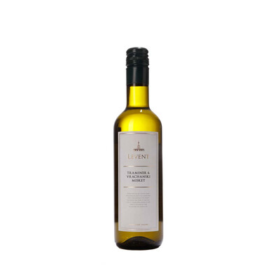 Бяло вино Траминер и Врачански Мискет Левент 2023г. 0,375л.
