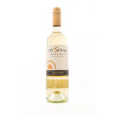 White wine Sauvignon Blanc 35th Parallel 2022. 0.75 l. San Pedro