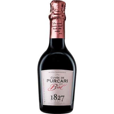 Пенливо вино Розе Кюве де Пуркари Брут 1827 0,375л. шато Пуркари