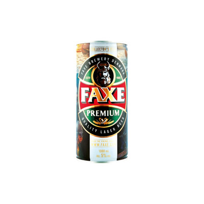 Faxe Premium Quality Lager Beer 1 L Can Collector's Item