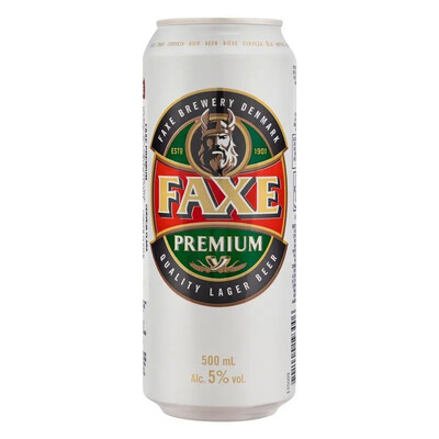Faxe Premium Quality Lager Beer 0.5 Can