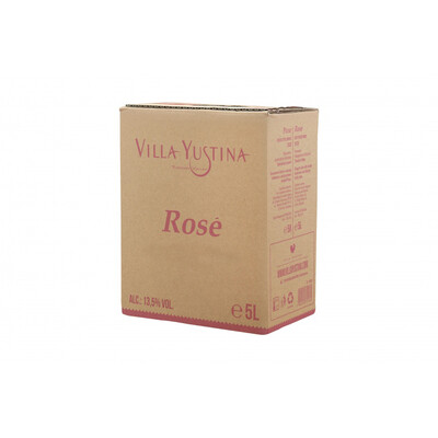 Вино Розе от Сира и Каберне Фран 2022г. 5,0л. Кутия Вила Юстина