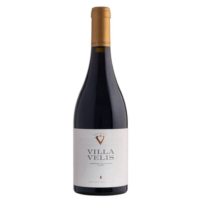 Червено вино Каберне Совиньон и Сира 2018г. 0,75л. Вила Велис