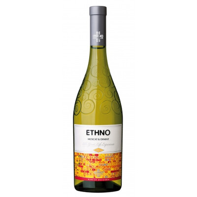 Бяло вино Мускат и Димят Етно 2022г. 0,75л. Винарска изба Етно