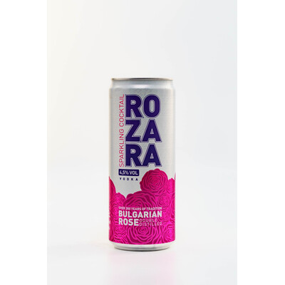 Sparkling cocktail Rosara (vodka + rose water)