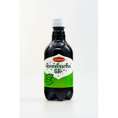 Tea naturally carbonated fermented drink Kombucha Life Cinnamon 0.5l.