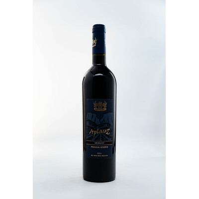 Red wine Merlot Premium Reserve Applause 2015. 0.75 l. Villa Melnik