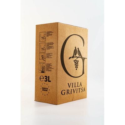 Red wine Cabernet Sauvignon and Merlot PGI 2020. 3.0 l. Villa Grivitsa