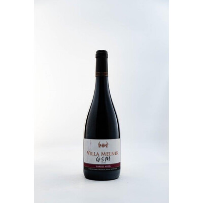 Red wine Grenache, Syrah and Mourvedre Barrel Ajid PGI Thracian Lowland 2020. 0.75 l. Villa Melnik