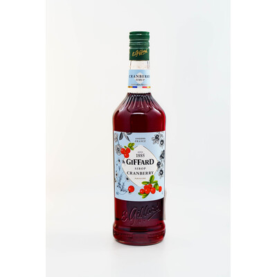 Cranberry Syrup 1.0 l. Giffard