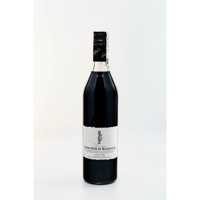 Liqueur Cassis Noir de Bourgogne (black currant from Burgundy) Premium 0.70l. Zhifar France *20% alc.s-e NB 2022