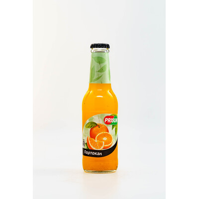 Non-alcoholic non-carbonated fruit drink Prisan Orange glass